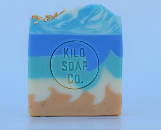 beach inspired, luxury natural soap, made in Spain with olive oil. Seaside themed for a mediterranean inspired bathing experience.