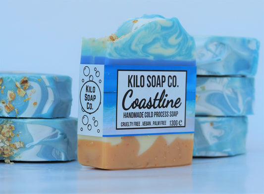 beach inspired, luxury natural soap, made in Spain with olive oil. Seaside themed for a mediterranean inspired bathing experience.