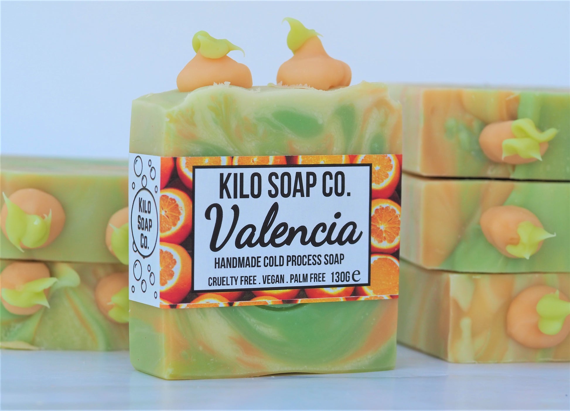 Valencia soap Bright orange soap bar inspired by Valencia oranges, scented with sweet orange essential oil. Made n Spain