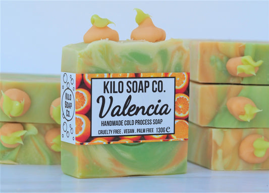 Valencia soap Bright orange soap bar inspired by Valencia oranges, scented with sweet orange essential oil. Made n Spain